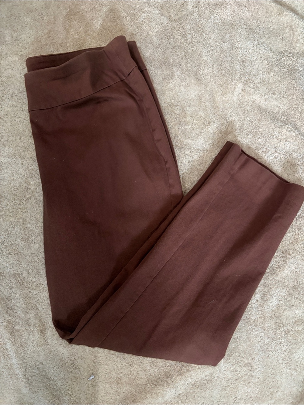 Chico's Cropped Ankle Pants in Deep Brown